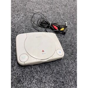 Sony PSone Console SCPH-101 White Slim PlayStation 1 with AV Cable untested